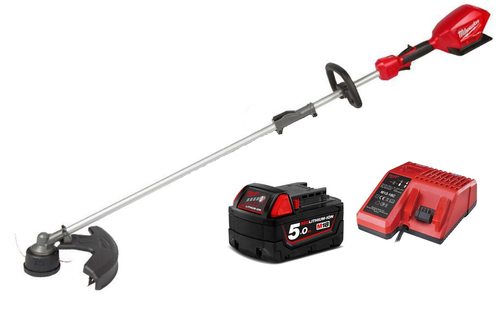 חרמש נטען 18V ללא פחמים + סוללה 5.0AH milwaukee