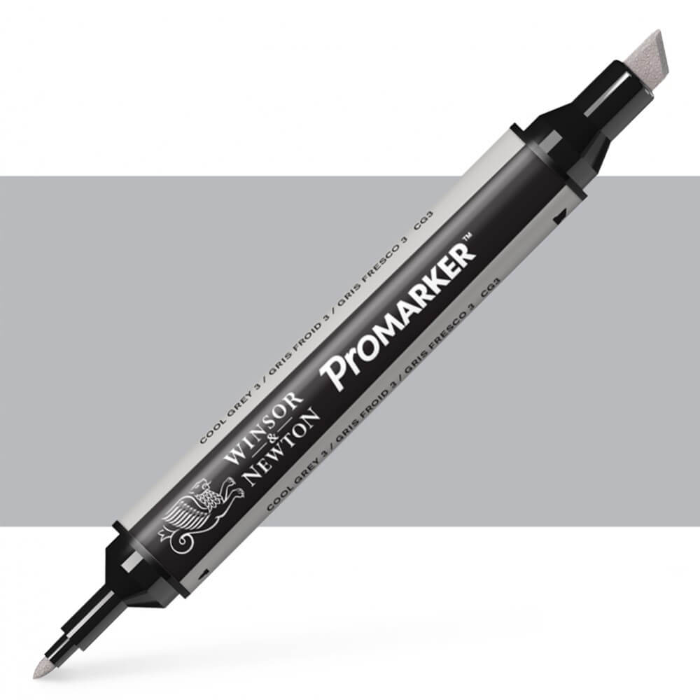 טוש מרקר פנטו Winsor& Newton Pomarker cool gray 3 CG3