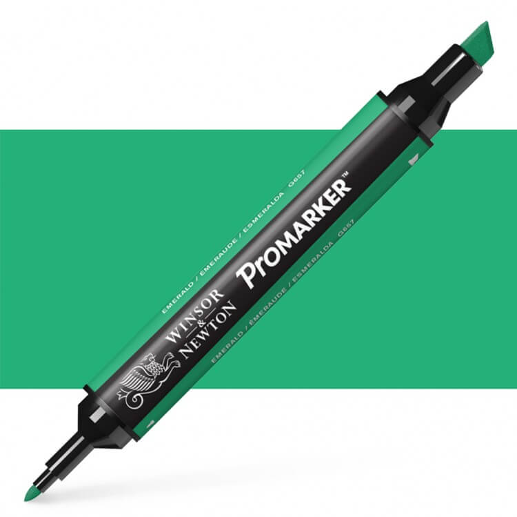 טוש מרקר פנטו Winsor& Newton Pomarker Emerald G657