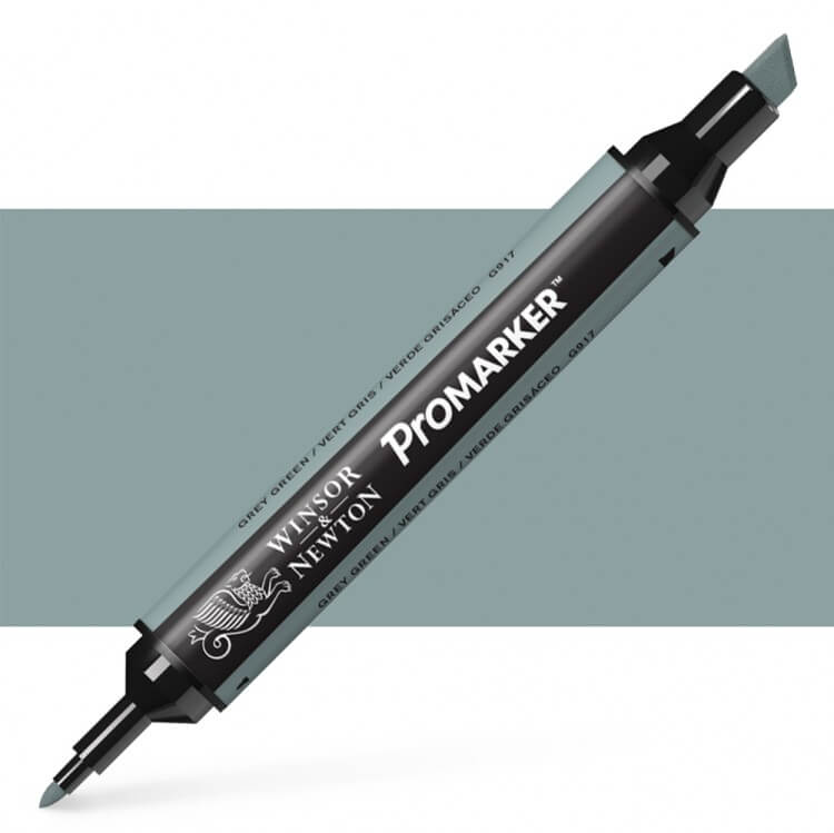 טוש מרקר פנטו Winsor& Newton Pomarker Grey green G917