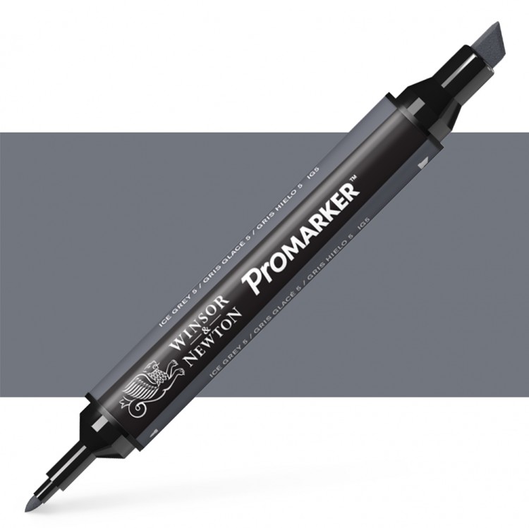 טוש מרקר פנטו Winsor& Newton Pomarker Ice Gray 5 IG5