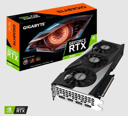 כרטיס מסך Gigabyte GeForce RTX 3060 GV-N3060GAMING OC-12GD