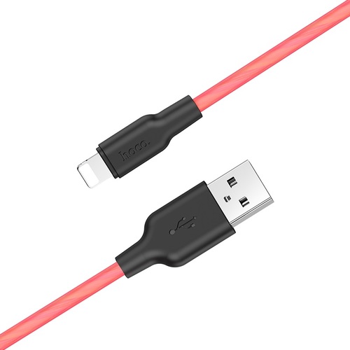 כבל טעינה ודאטה  Hoco USB to Lightning X21 Plus Silicone Data & Charging Cable 