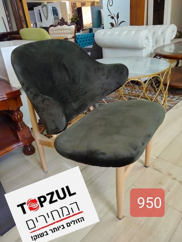 כיסא עיצוב בד כטיפה דוחה כתמים רגליים ברזל חזק 