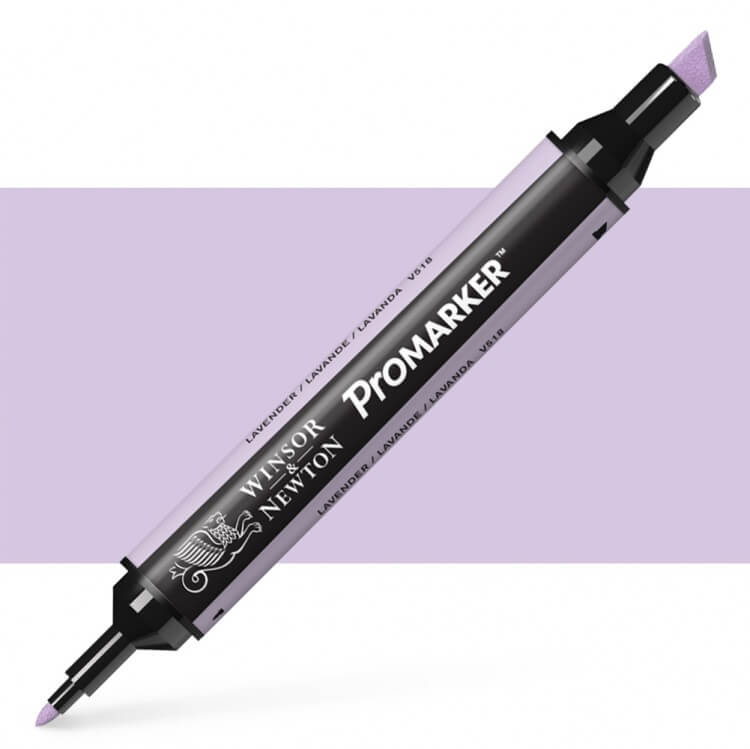 טוש מרקר פנטו Winsor& Newton Pomarker Lavender V518