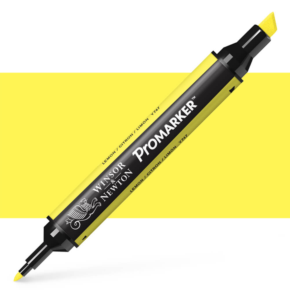 טוש מרקר פנטו Winsor& Newton Pomarker lemon Y747