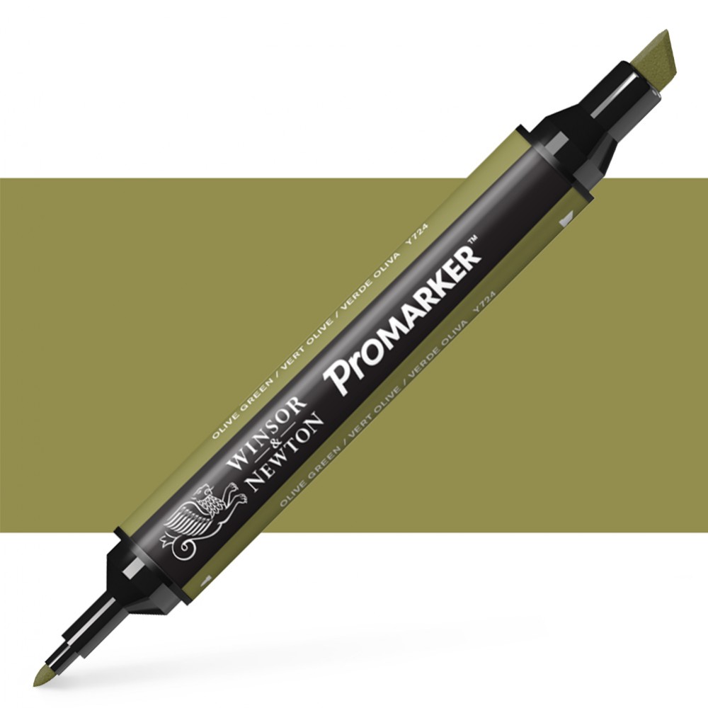 טוש מרקר פנטו Winsor& Newton Pomarker Olive green Y724