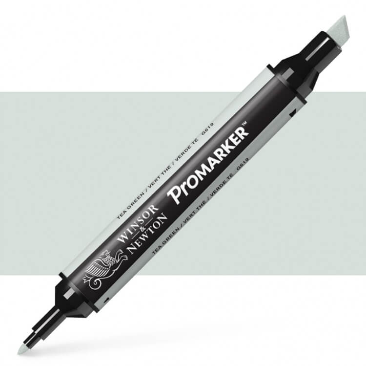 טוש מרקר פנטו Winsor& Newton Pomarker Tea green G619