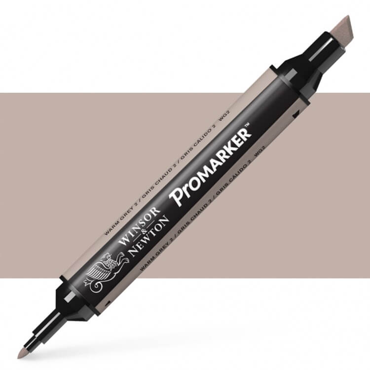 טוש מרקר פנטו Winsor& Newton Pomarker Warm Gray 2 WG2