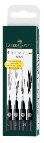 סט טוש מכחול 4 יח גוון 199 Faber castel