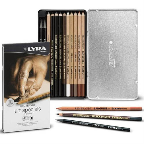 סט 12 עפרונות שרטוט ופחם REMBRANDT ART SPECIALS