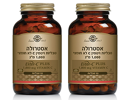 סולגאר אסטרולה C1000 זוג במחיר מיוחד - 180 טבליות
