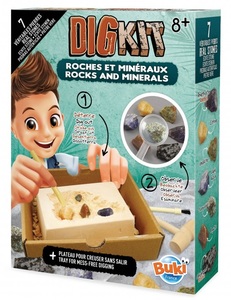 ערכה לחפירת סלעים ומינרלים 