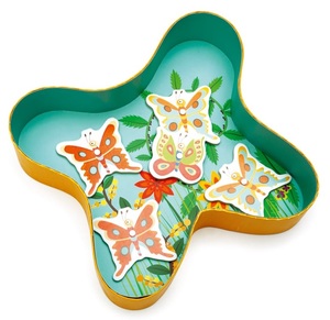 סט 3 משחקי פרפרים 3 ב- 1 בקופסת קרטון רב פעמית