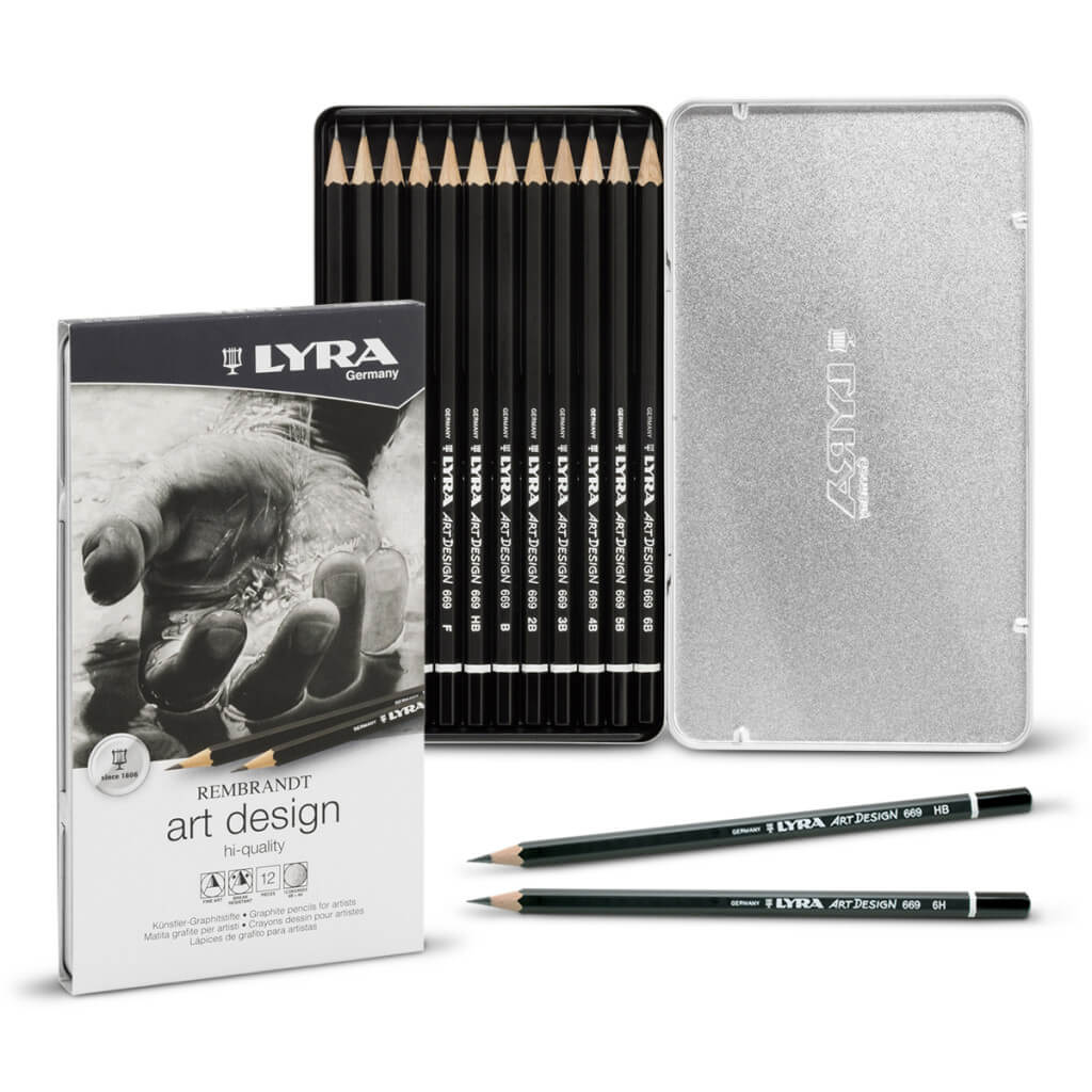 עפרונות שרטוט lyra 12 