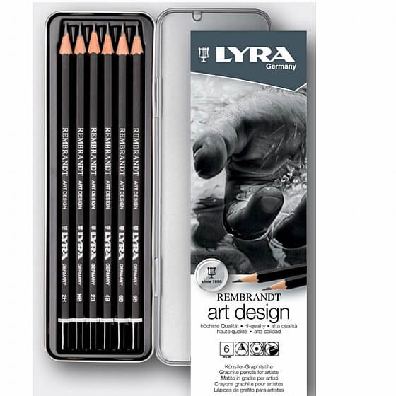 סט עפרונות שרטוט lyra 6