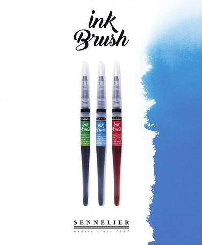 טוש מכחול דיו Sennelier Ink Brush [גוונים לבחירה]