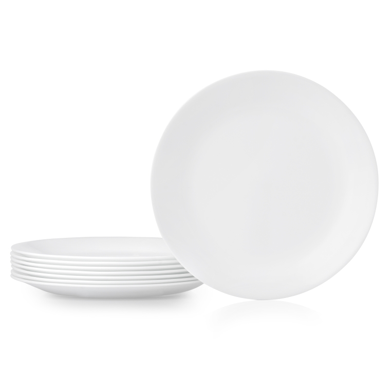 מארז 6 צלחות מנה ראשונה 21.5 ס"מ לבן קורנינג | Corning Ware Winter Frost White