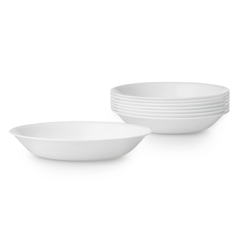מארז 6 צלחות פסטה 591 מ"ל לבן קורנינג | Corning Ware Winter Frost White