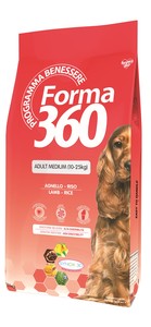 פורמה 360 Forma מזון לכלב בוגר גזע בינוני כבש ואורז 12 קג