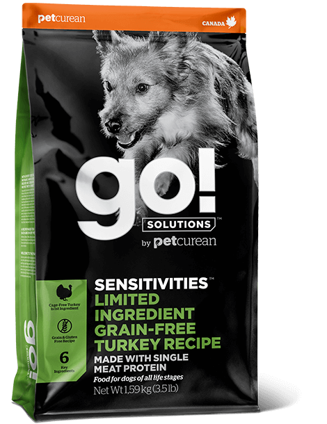 GO! SOLUTIONS SENSITIVITIES גו! מזון לכלב כל הגזעים ללא דגנים - חלבון יחיד הודו 10 קג