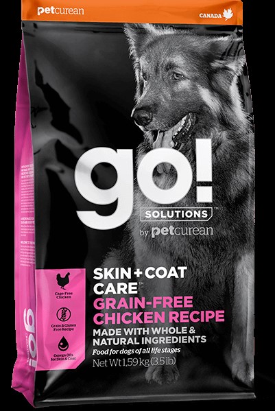 GO! SOLUTIONS SKIN + COAT CARE גו ! מזון לכלב עוף ללא דגנים  11.4 ק"ג