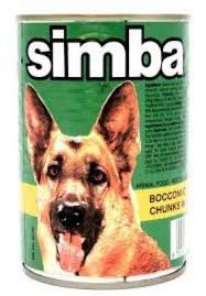 סימבה Simba שימור בטעם נתחי בשר צייד 415 גרם