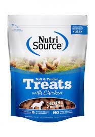 נוטרי סורס Nutri Source חטיף רך לכלבים על בסיס עוף 170 גרם