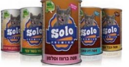 סולו שימור לחתולים עם נתחי בשר ברווז וכבד 415 גרם