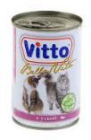 ויטו Vitto שימורים לחתול סלמון פטה 415 גרם