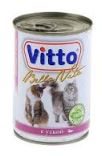 ויטו Vitto שימורים לחתול סלמון פטה 415 גרם