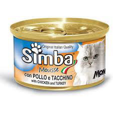 סימבה Simba מעדן לחתול עוף והודו 85 גרם