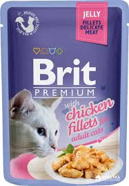 בריט Brit מעדן לחתול בטעם עוף בג