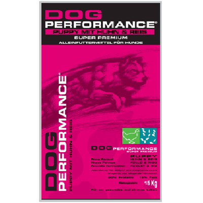 דוג פריפורמנס Dog Preformance מזון לגורים לכל הגזעים עוף 15 ק