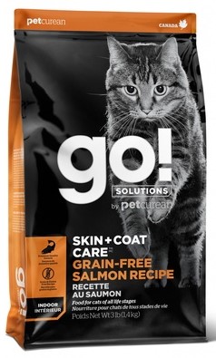 GO! SOLUTIONS SKIN + COAT CARE גו! מזון לחתול לכל הגילאים ללא דגנים סלמון 7.3 ק"ג