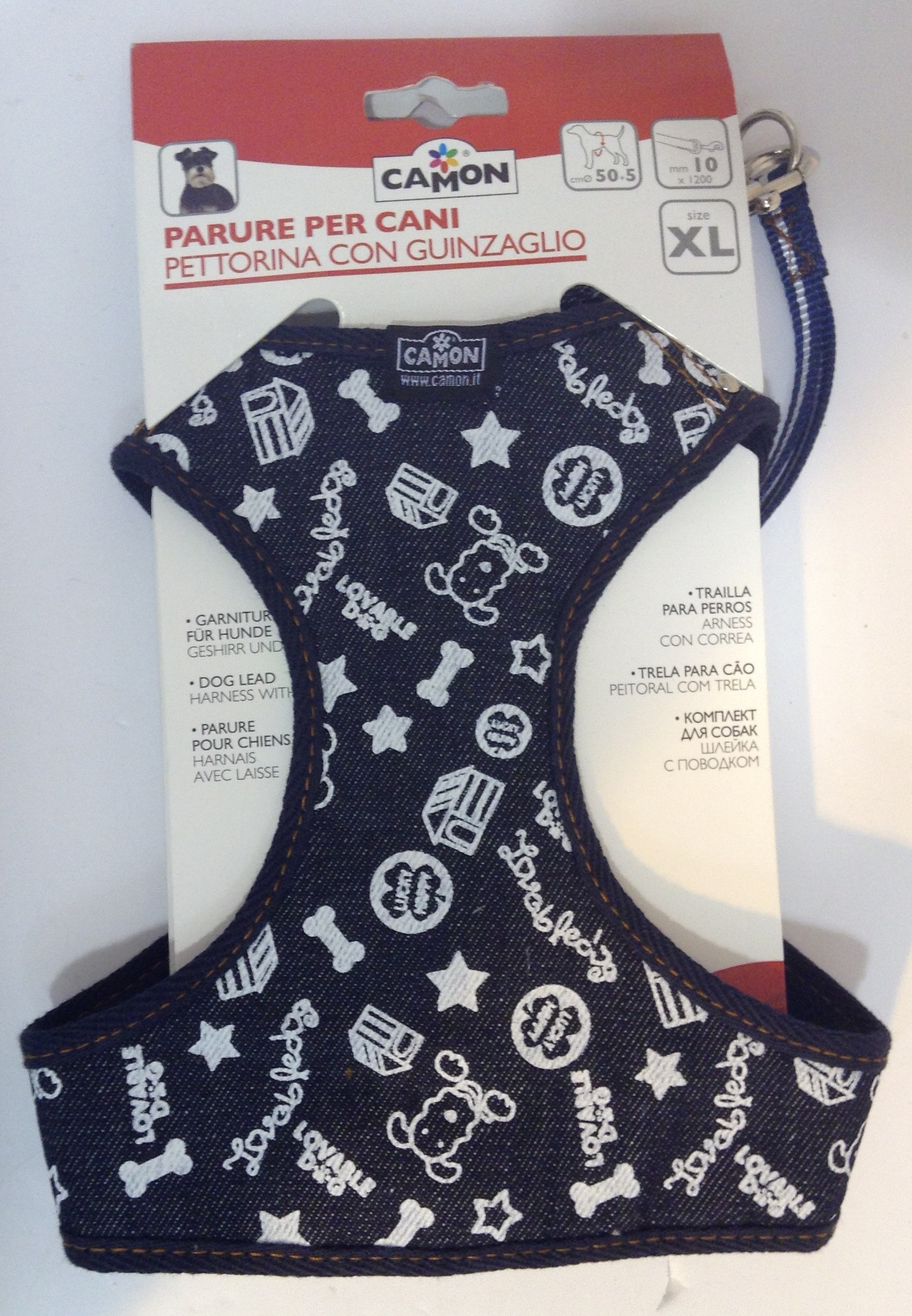 קמון Camon רתמה חולצה כחולה XL