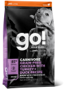 GO! SOLUTIONS CARNIVORE גו! סניור ללא דגנים לכלב מעל גיל 7 מכל הגזעים עוף,הודו וברווז 10 ק"ג