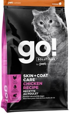GO! SOLUTIONS SKIN + COAT CARE גו מזון לחתול 3.7 ק"ג בטעם עוף