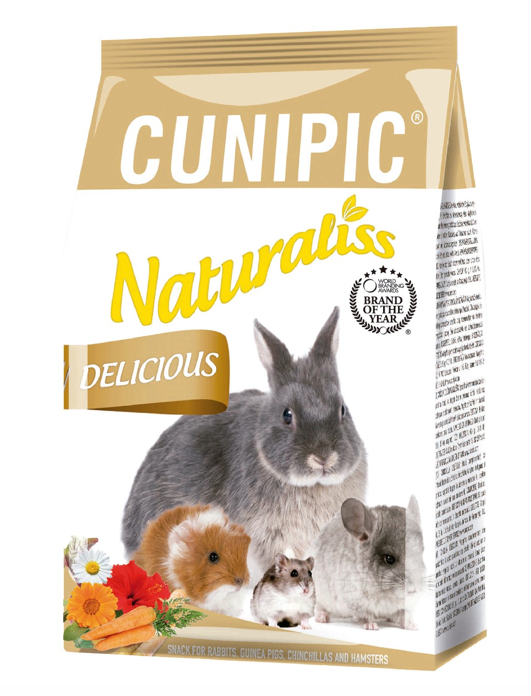 Cunipic קוניפיק נטורליס חטיף טבעי דלישס למכרסמים 60 גרם