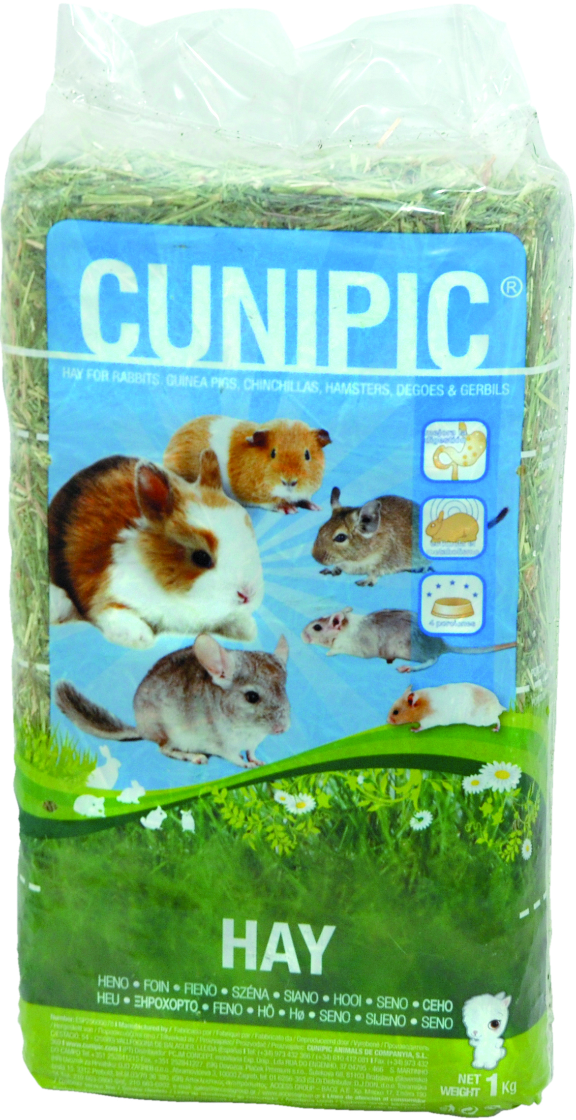 Cunipic קוניפיק חציר פרמיום דחוסה 1 ק"ג