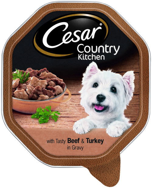 סיזאר מזון לכלב בסגנון קאנטרי הודו ובקר 150 גר
