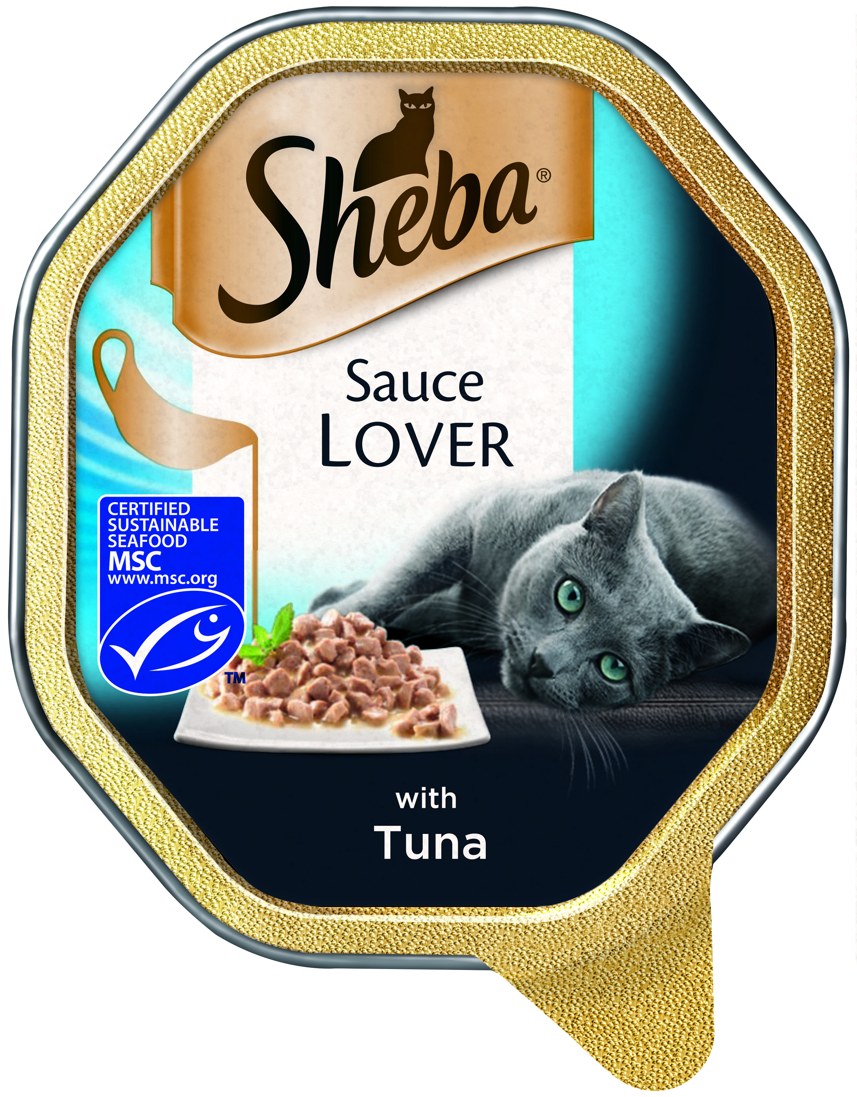 שיבא Sheba מעדן לחתול, לאוהבי רוטב עם טונה במרקם פטה 85 גר