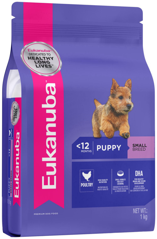 EUKANUBA יוקנובה מזון יבש לגורי כלבים מגזע קטן, מגיע במשקל 7.5 ק