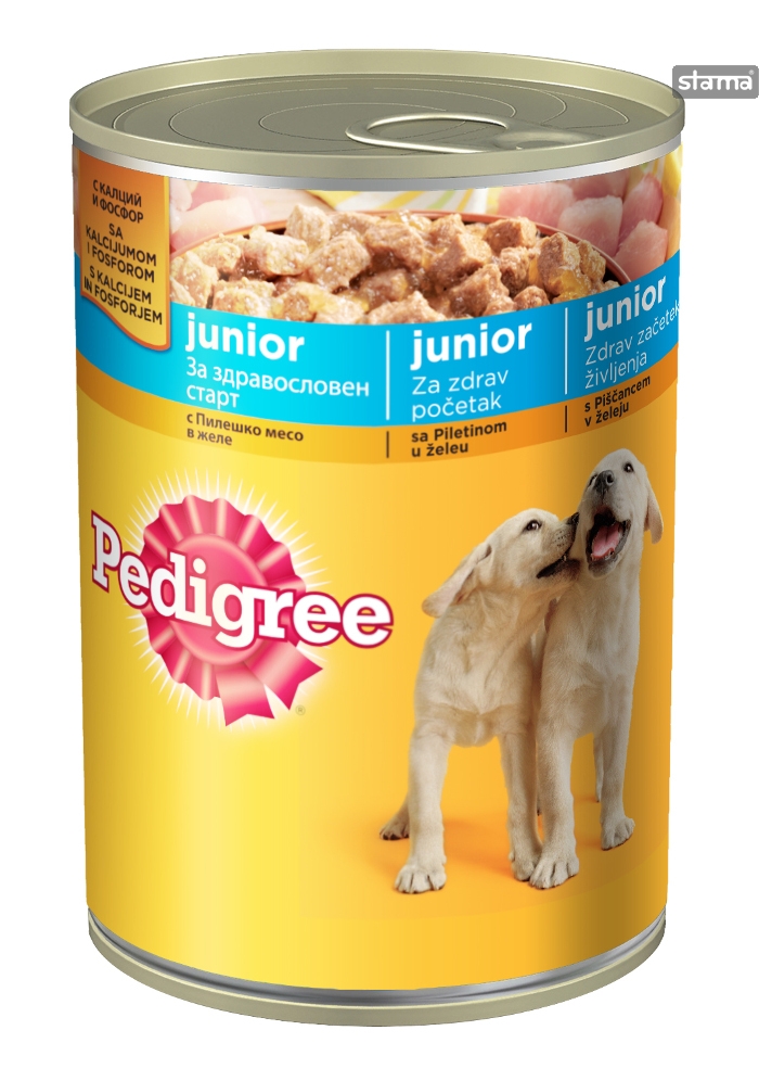 Pedigree שימורים לגורי כלבים פדיגרי פאפי עוף 400 גר