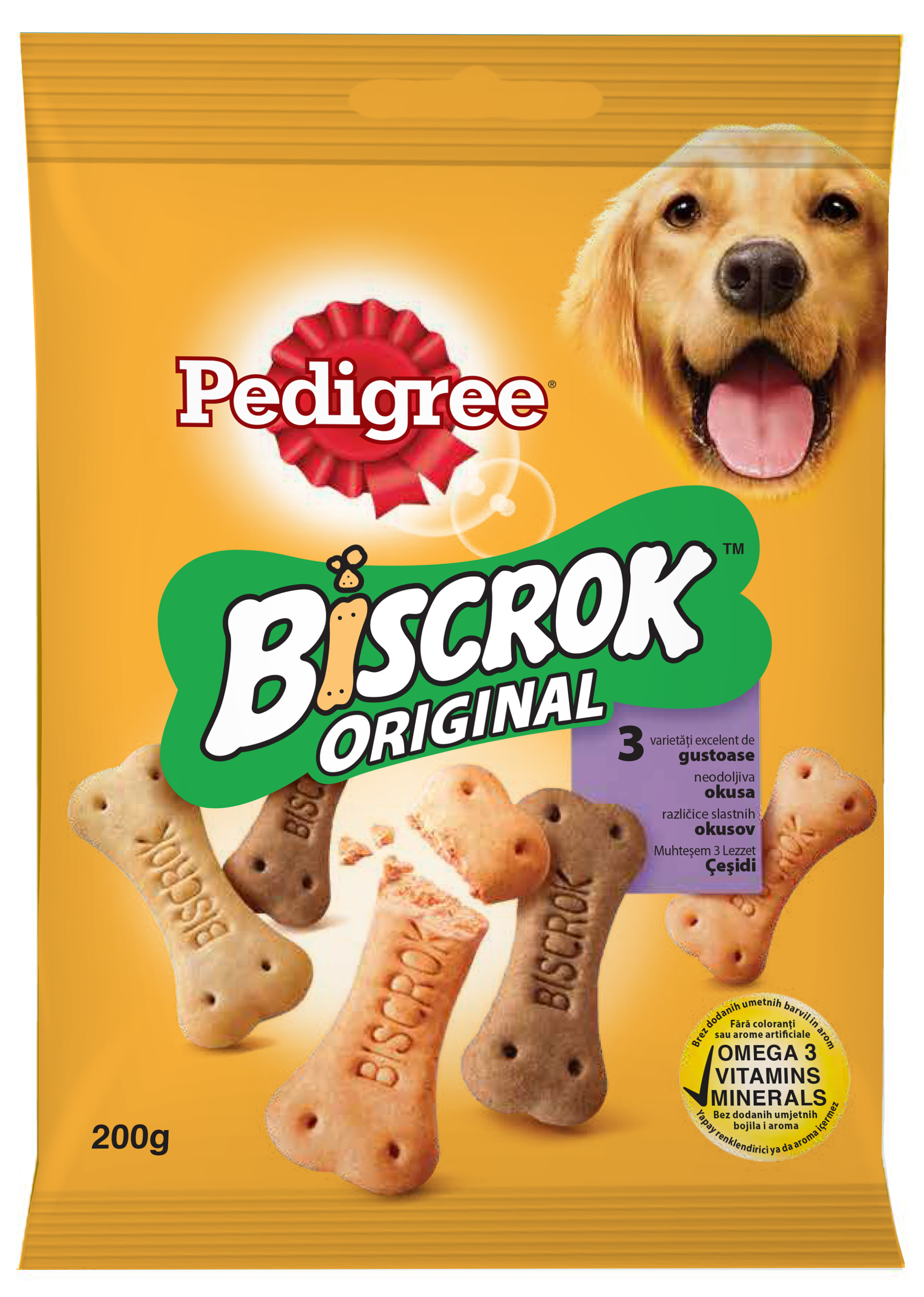  חטיפי Pedigree פדיגרי ביסקרוק אורגינל לכלבים 200 גר