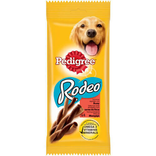 חטיפי פדיגרי Pedigree רודיאו בקר לכלב מארז של 4 יח