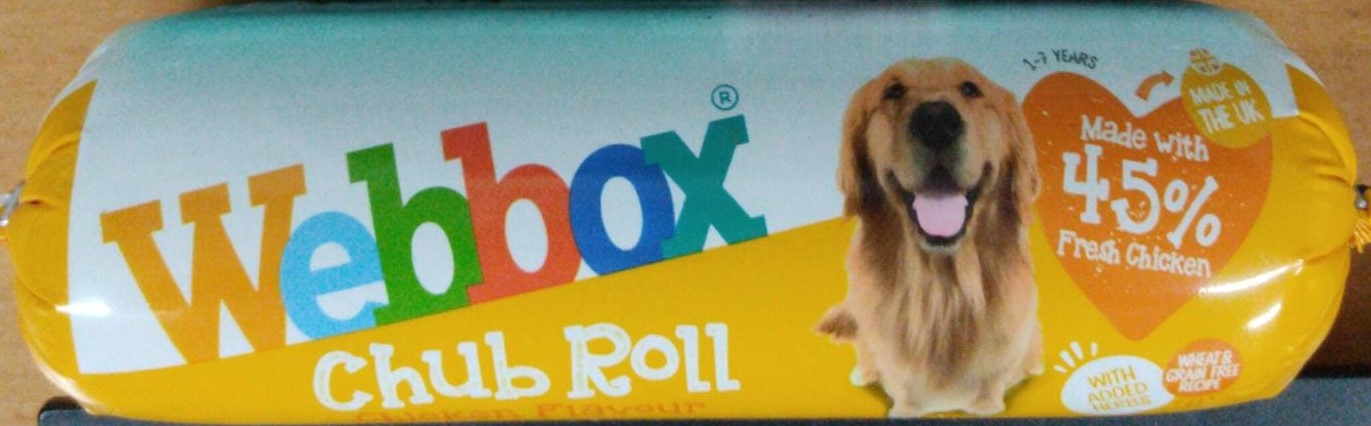 נקניק webbox chub roll עוף לכלב