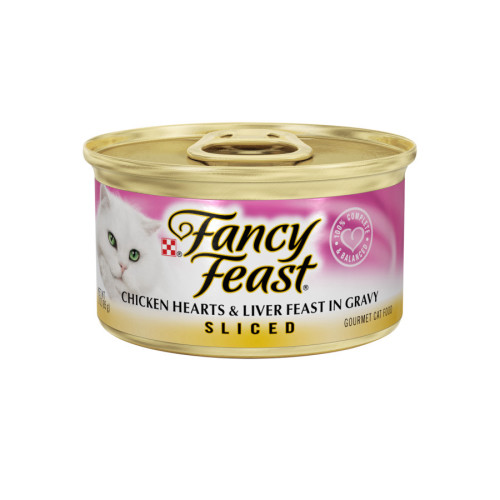 פנסי פיסט נתחי לבבות עוף וכבד 85 גרם - Fancy Feast