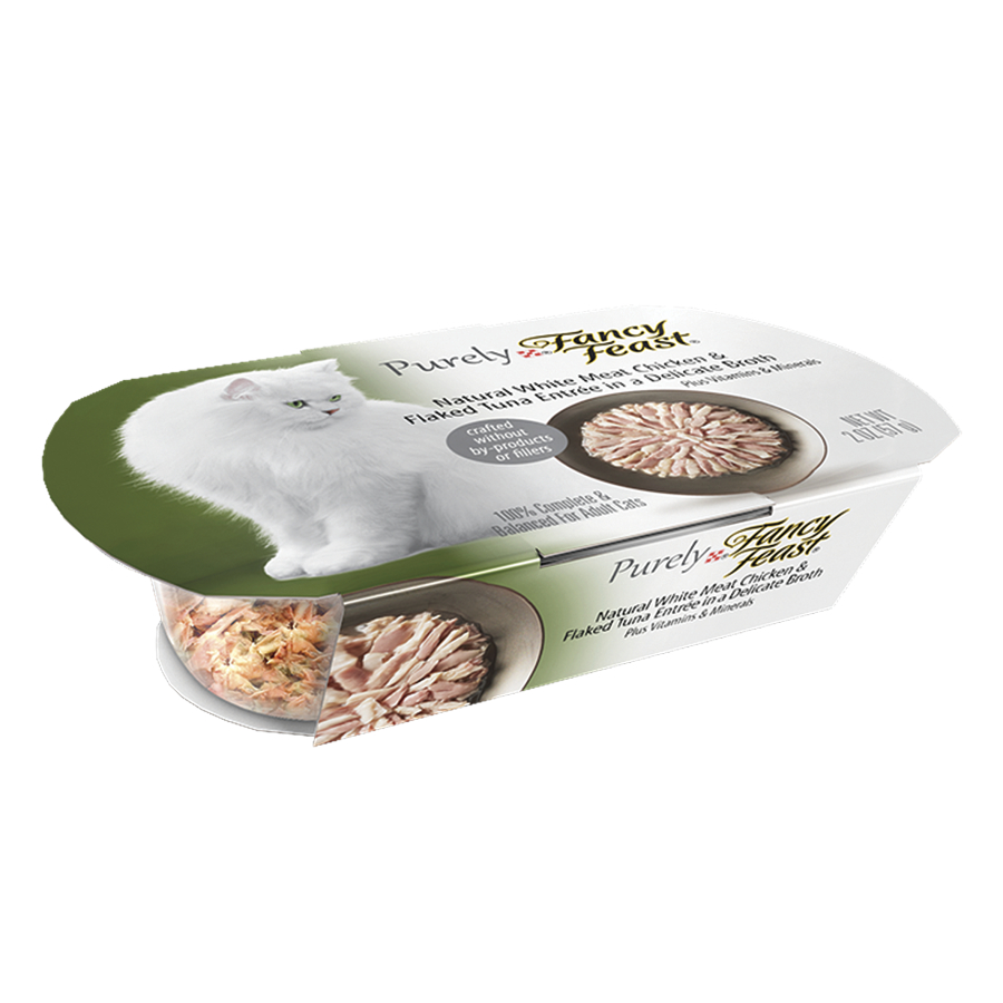 פיורלי פנסי פיסט נתחי עוף וטונה ברוטב PURELY FANCY FEAST