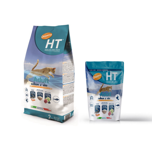 HT אייץ' טי מזון יבש לחתולים-סלמון 4 ק